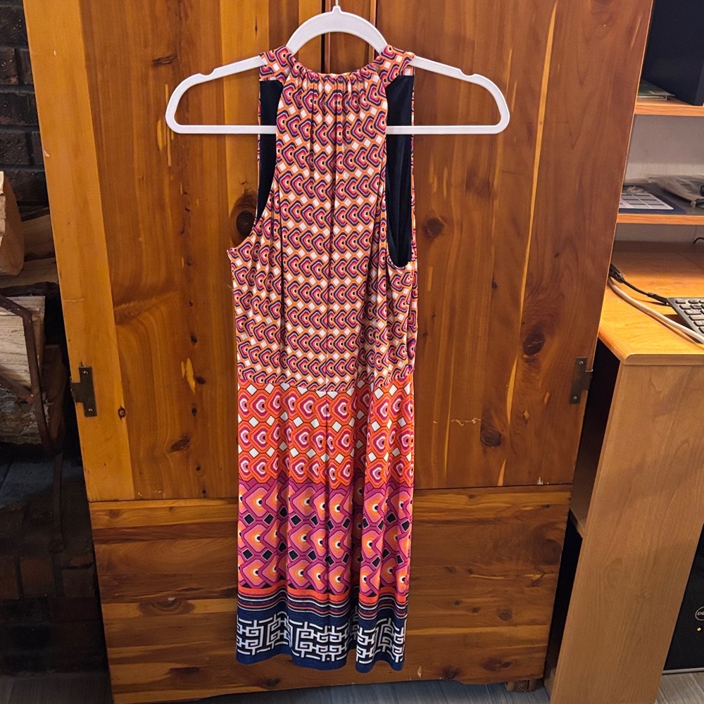 Laundry By Shelli Segal Multicolor Geometric Midi Dress - Picture 2 of 3